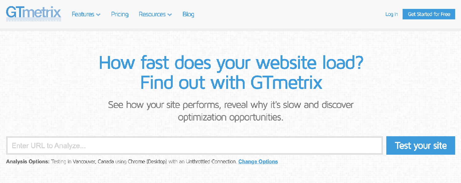 test-page-load-speed-reports-gtmetrix