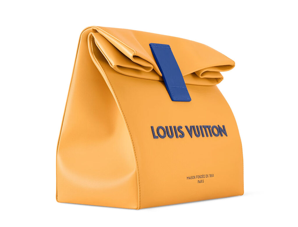 louis vuitton leather lunch bag