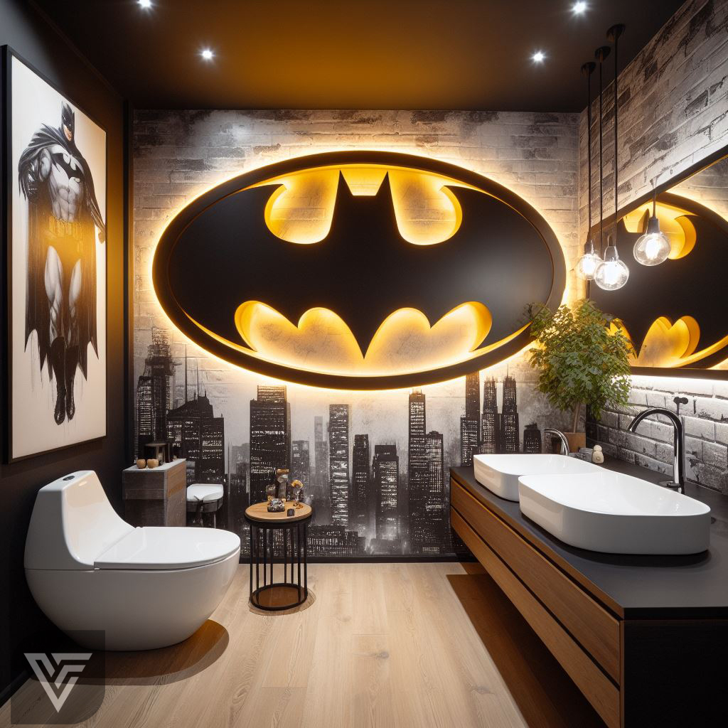 batman washroom ideas