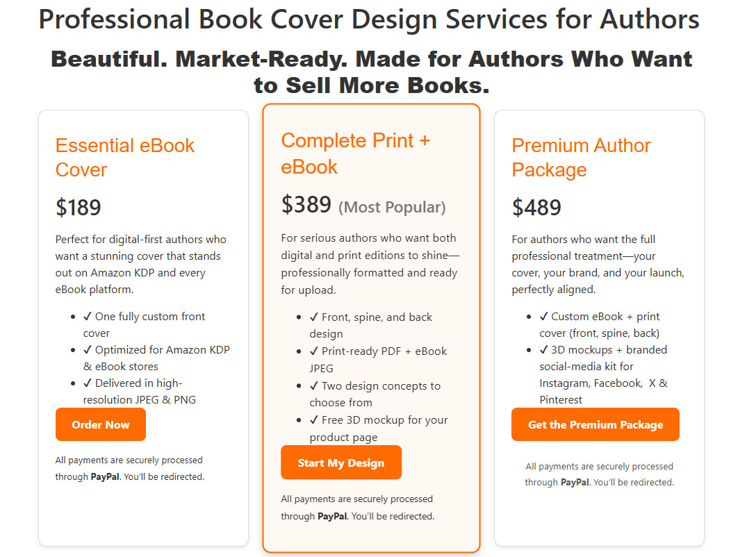 professional book covers that sell books on a budget